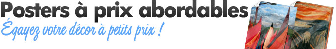 Posters à prix abordables