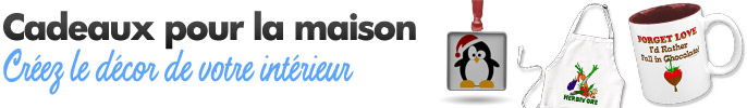 Cadeaux pour la maison, mugs, tabliers, sacs, magnets, posters sur Zazzle