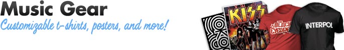 Muziek items - Te customizen t-Shirts, posters en nog veel meer!
